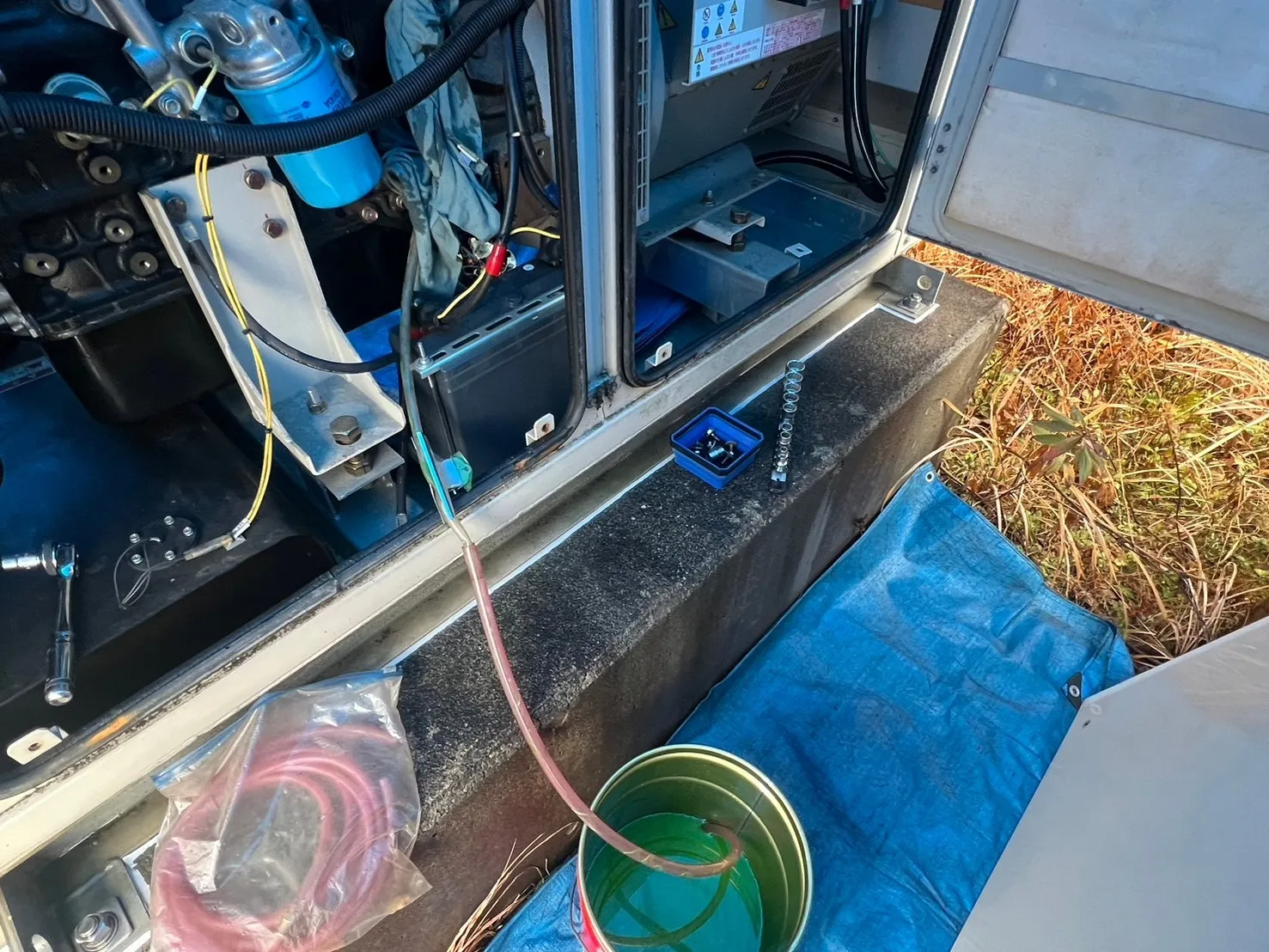 廃水の抜き取り