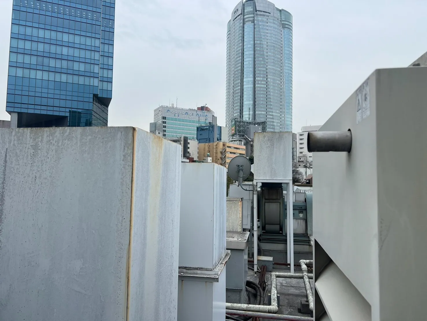 試験終盤の排煙状況