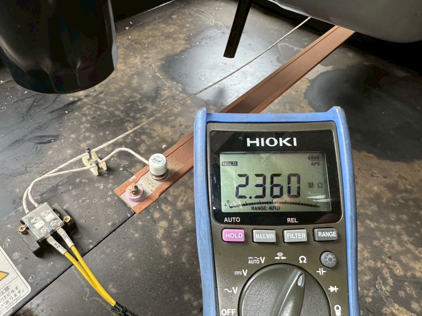 スペースヒーターの断線