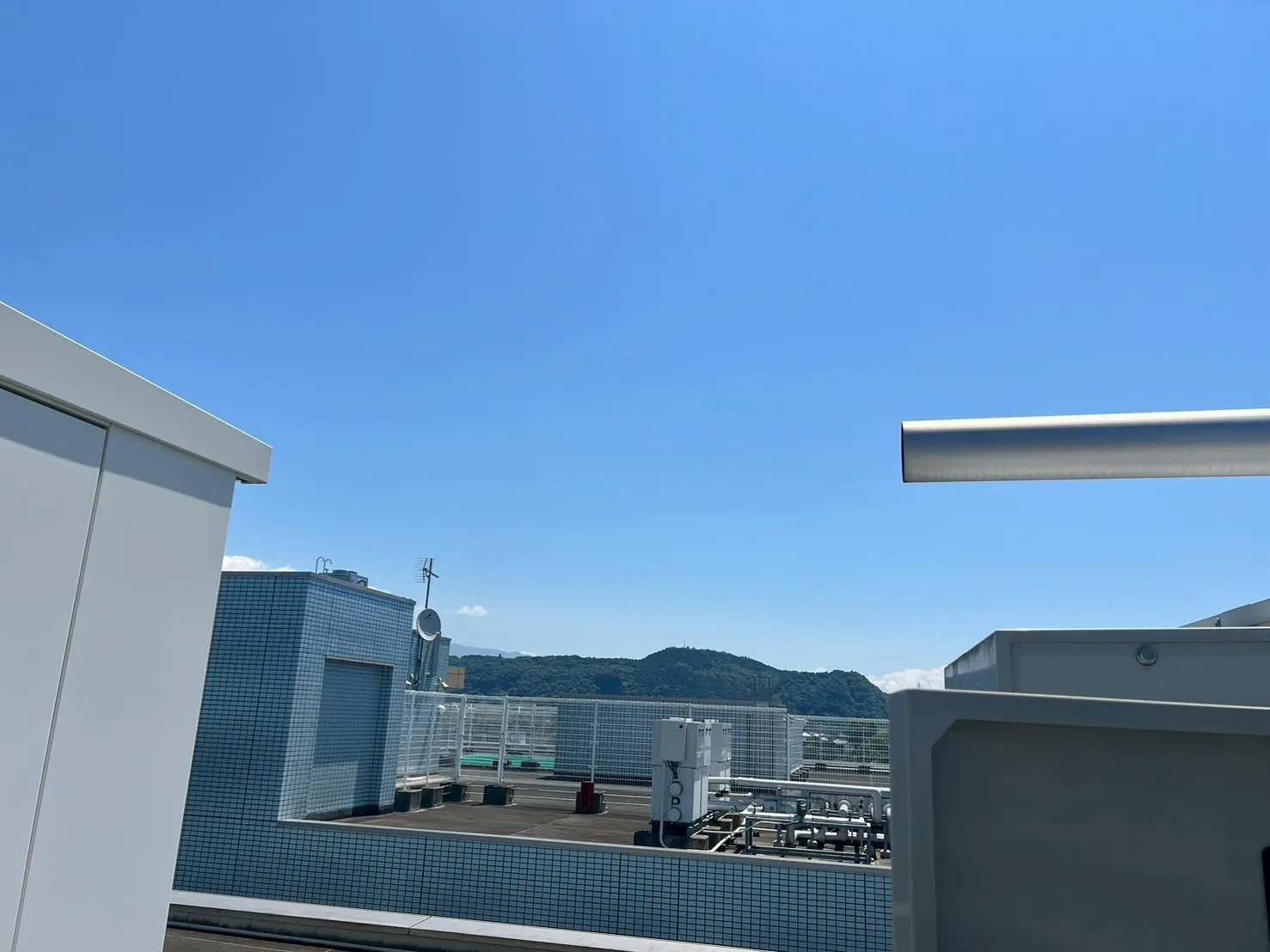 試験終盤の排煙状況