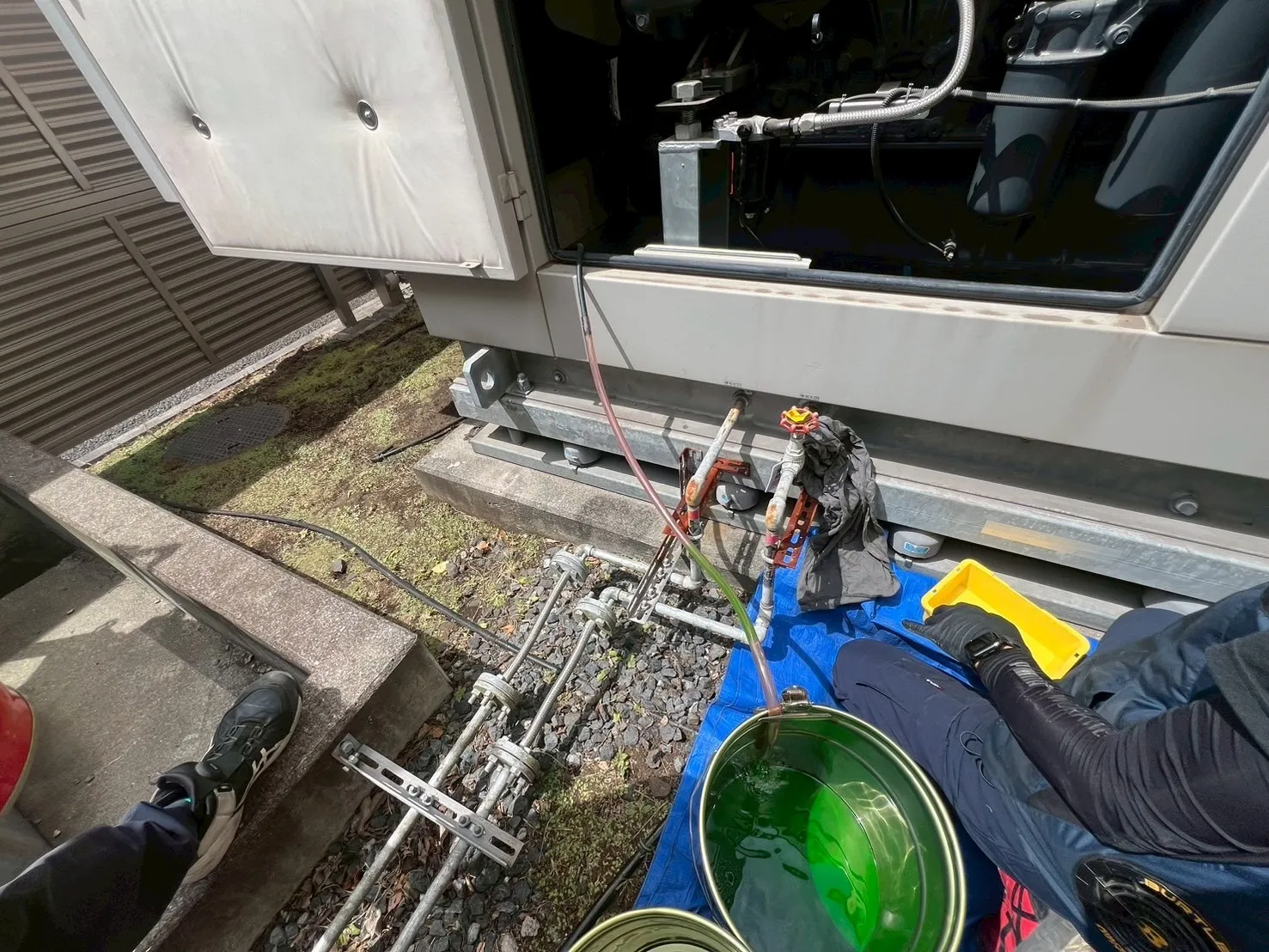 廃水の抜き取り